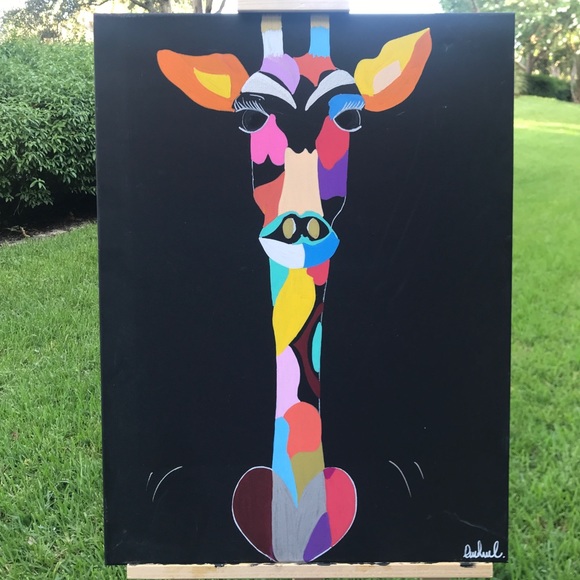 GIRAFFE 🦒 PAINTING 🎨 - Picture 1 of 3